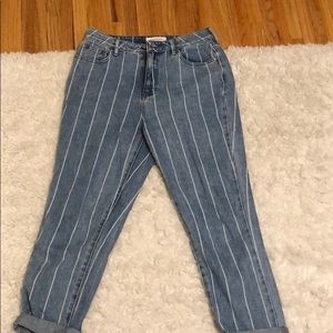 Pacsun Striped Mom Jeans